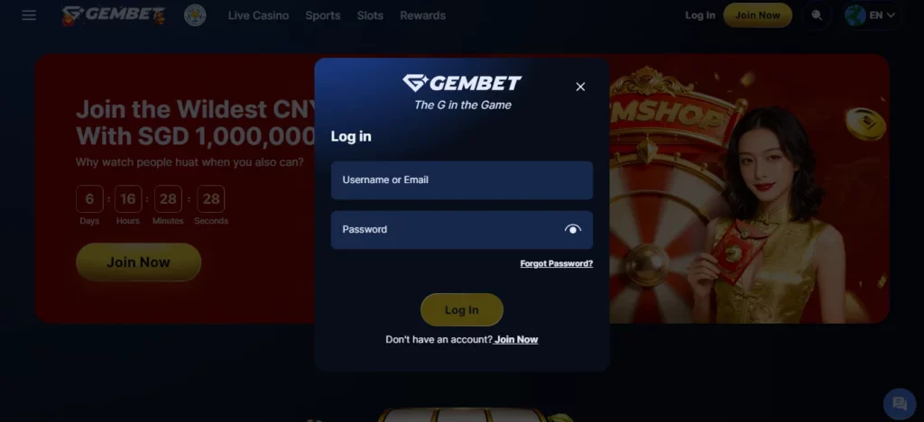 GemBet create account — verification and security