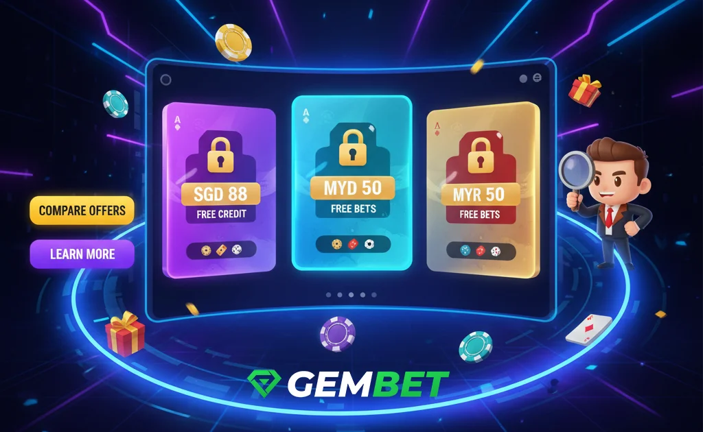 Comparing GemBet no deposit bonus offers