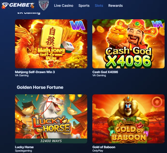 High RTP gembet slot titles for Singapore players