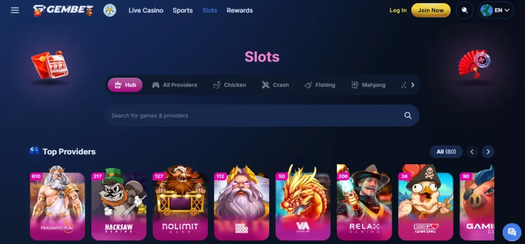 GemBet Slot Games in Singapore and Malaysia